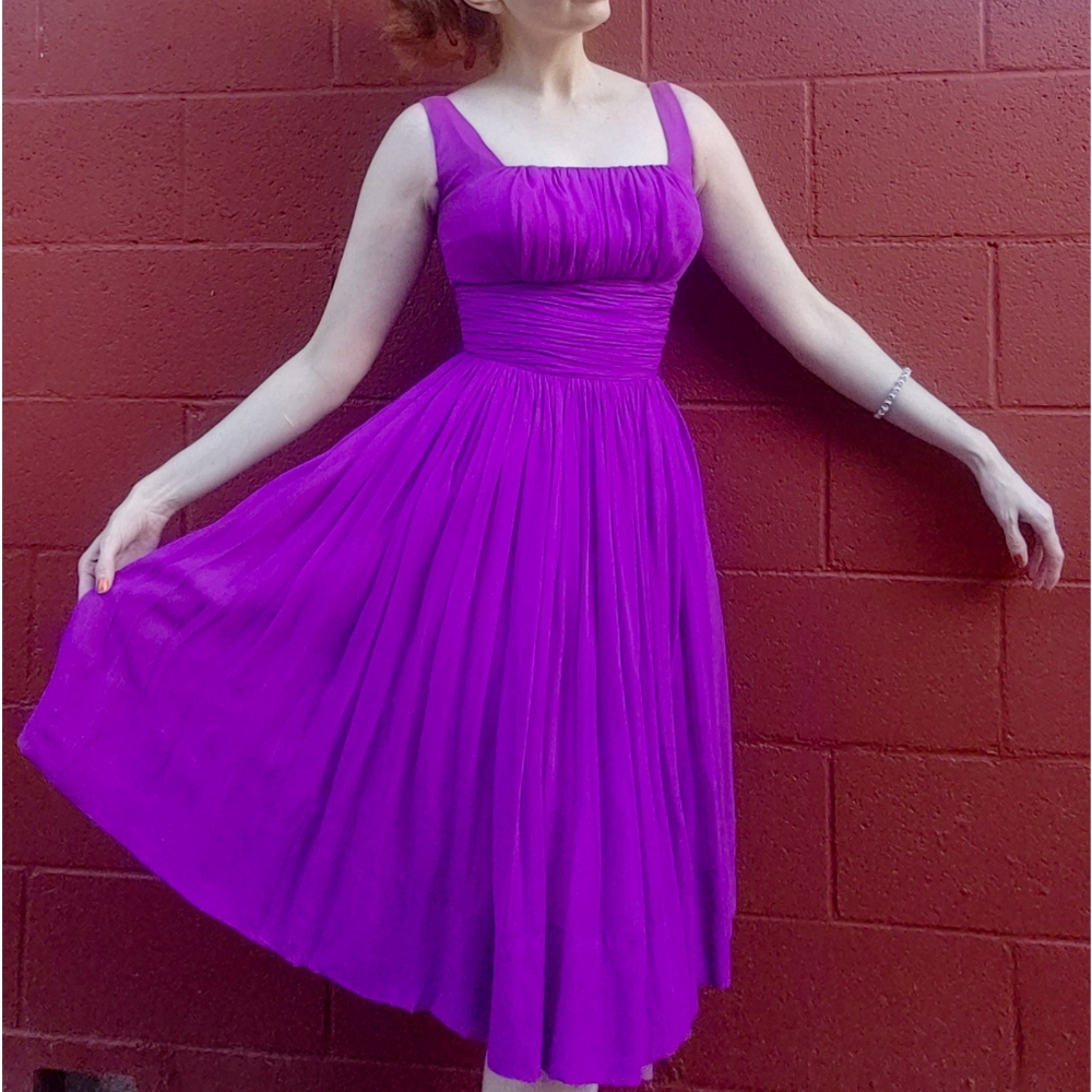 VTG Early '60s Silk Cocktail Dress